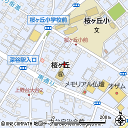埼玉県深谷市上野台2891周辺の地図