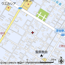 埼玉県深谷市上野台3049周辺の地図