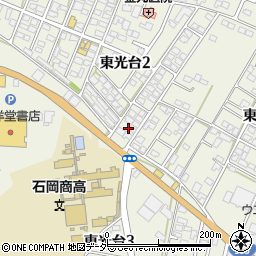 茨城県石岡市東光台2丁目11周辺の地図