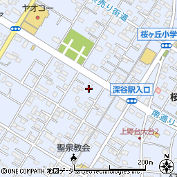 埼玉県深谷市上野台3001周辺の地図