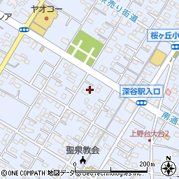 埼玉県深谷市上野台2999周辺の地図