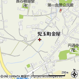 埼玉県本庄市児玉町金屋周辺の地図