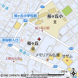 埼玉県深谷市上野台2895周辺の地図