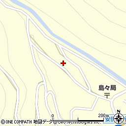 長野県松本市安曇島々周辺の地図