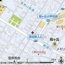 埼玉県深谷市上野台2920周辺の地図