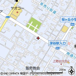 埼玉県深谷市上野台3003周辺の地図