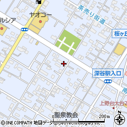 埼玉県深谷市上野台3045周辺の地図