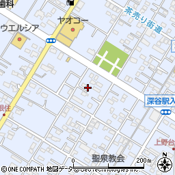 埼玉県深谷市上野台3047周辺の地図