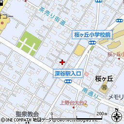 埼玉県深谷市上野台2918周辺の地図