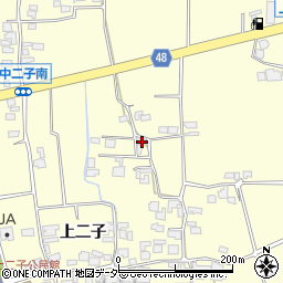 長野県松本市笹賀上二子4536周辺の地図
