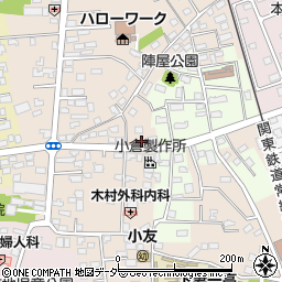茨城県下妻市下妻乙181-1周辺の地図