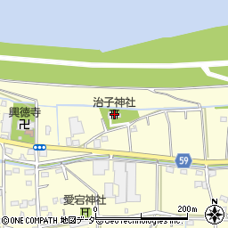 治子神社周辺の地図
