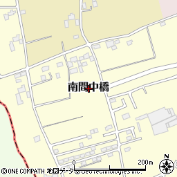 茨城県古河市南間中橋周辺の地図