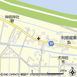 埼玉県行田市下中条1577周辺の地図