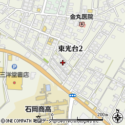 茨城県石岡市東光台2丁目9周辺の地図
