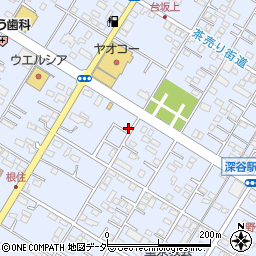 埼玉県深谷市上野台3172周辺の地図