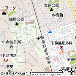 茨城県下妻市下妻乙1340-1周辺の地図