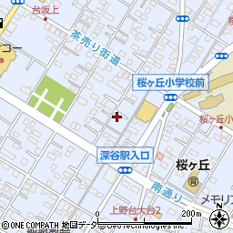 埼玉県深谷市上野台2916周辺の地図