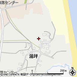 茨城県鉾田市湯坪周辺の地図