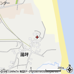茨城県鉾田市湯坪66周辺の地図