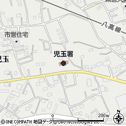 児玉警察署署所在地交番周辺の地図