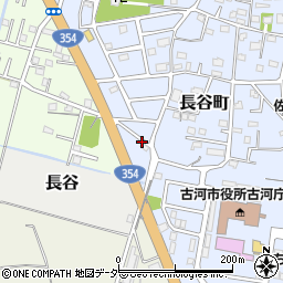 茨城県古河市長谷町24周辺の地図