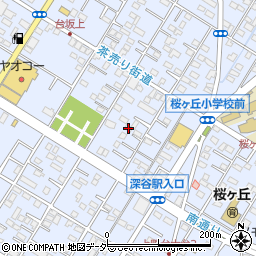 埼玉県深谷市上野台3008周辺の地図