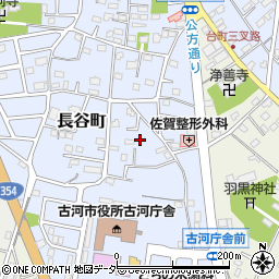 茨城県古河市長谷町22周辺の地図