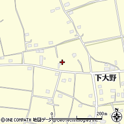 茨城県古河市下大野1383周辺の地図