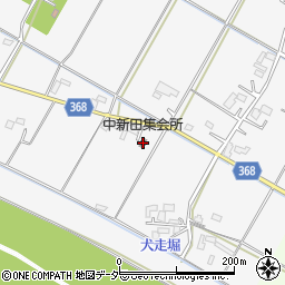 中新田集会所周辺の地図