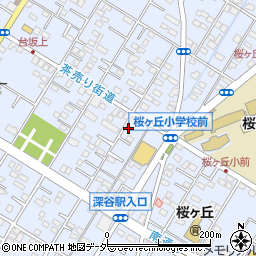 埼玉県深谷市上野台2912周辺の地図