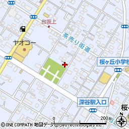埼玉県深谷市上野台3021周辺の地図