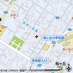 埼玉県深谷市上野台3012周辺の地図