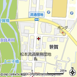 バン工業用品松本周辺の地図
