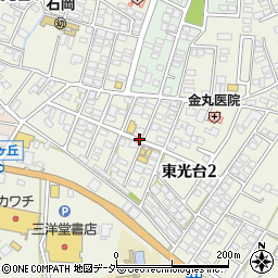 茨城県石岡市東光台2丁目周辺の地図