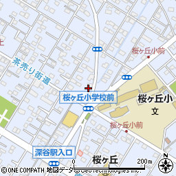 埼玉県深谷市上野台302周辺の地図