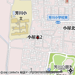 長野県松本市小屋北周辺の地図
