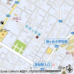 埼玉県深谷市上野台3014周辺の地図