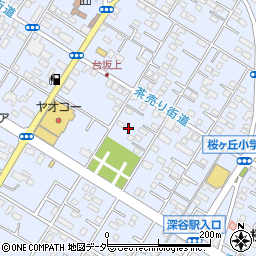 埼玉県深谷市上野台3020周辺の地図