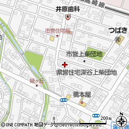 県営住宅深谷上柴団地３号棟周辺の地図