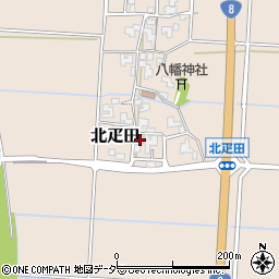 福井県あわら市北疋田17-33-1周辺の地図
