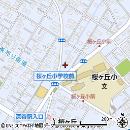 埼玉県深谷市上野台438周辺の地図