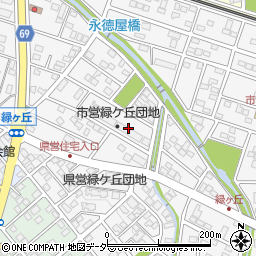 埼玉県深谷市緑ケ丘周辺の地図