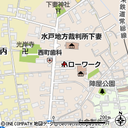 茨城県下妻市下妻乙124-9周辺の地図