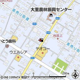 アキヤマ石油産業株式会社　台坂上ＳＳ周辺の地図
