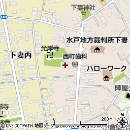 茨城県下妻市下妻乙123-1周辺の地図