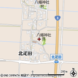 福井県あわら市北疋田周辺の地図