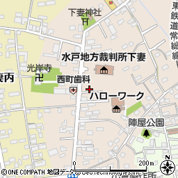 茨城県下妻市下妻乙124-6周辺の地図