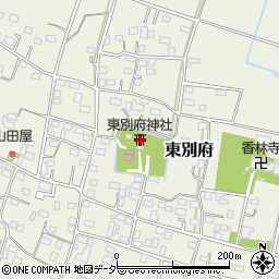 東別府神社周辺の地図