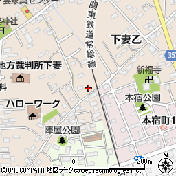 茨城県下妻市下妻乙131周辺の地図